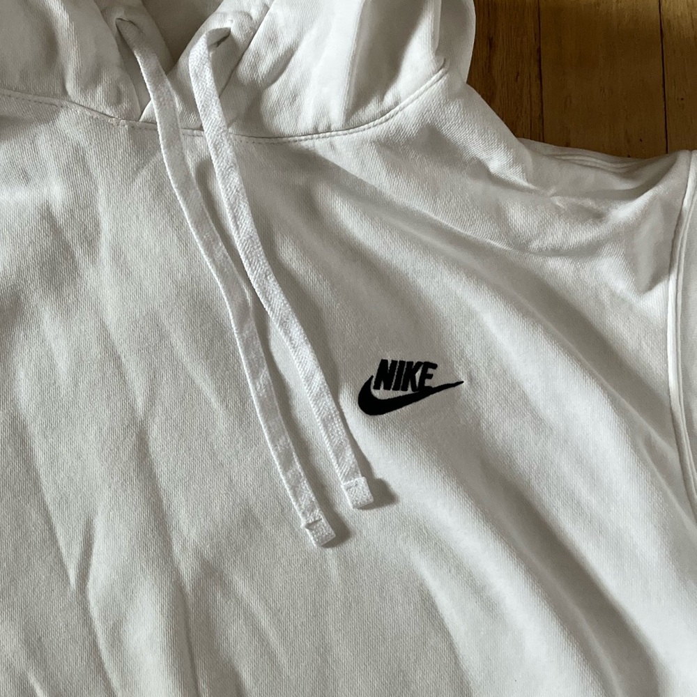 White Nike hoodie